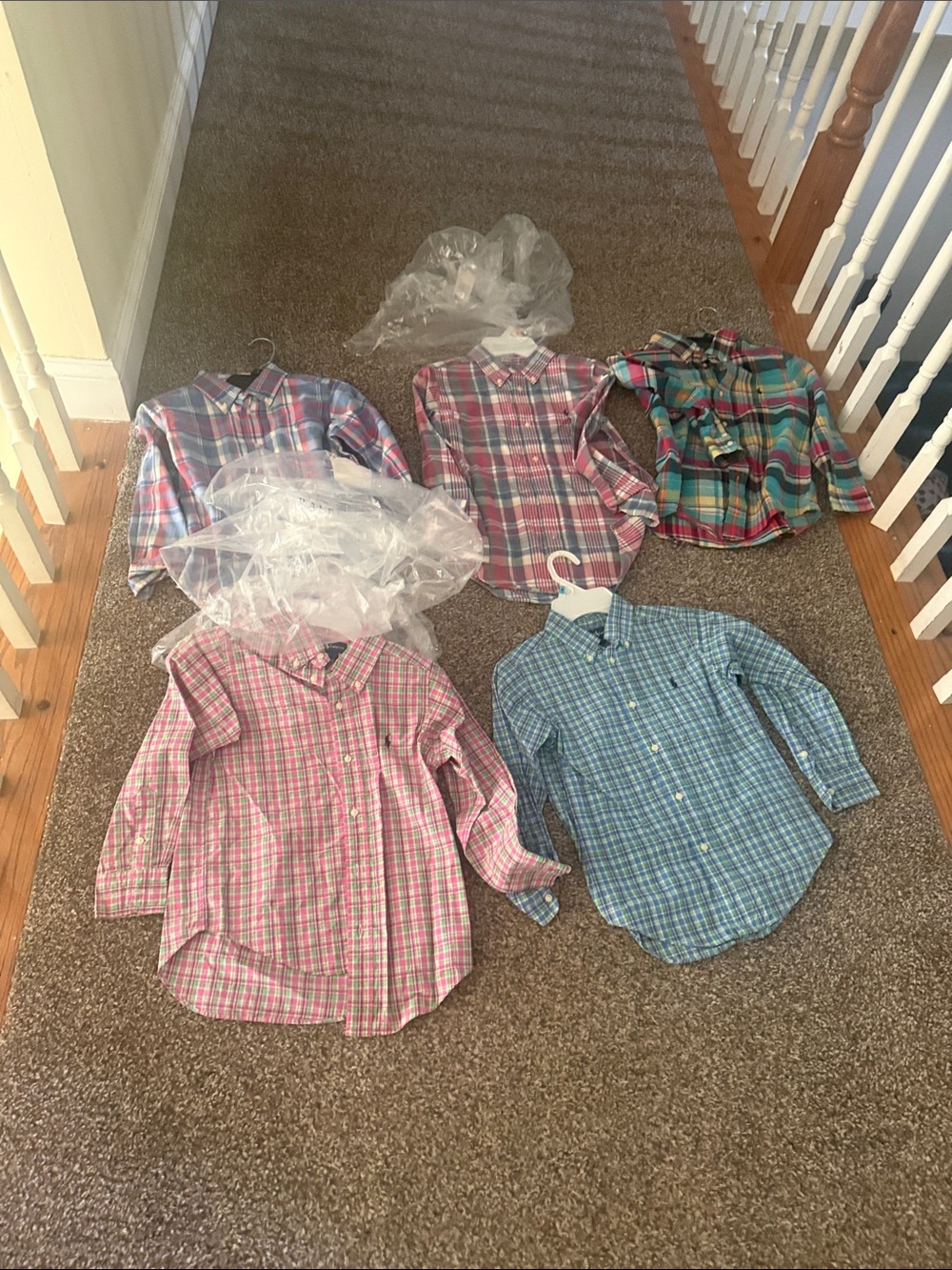 Preowned Polo by Ralph Lauren Kids Plaid Button-Down Shirts - multicolored